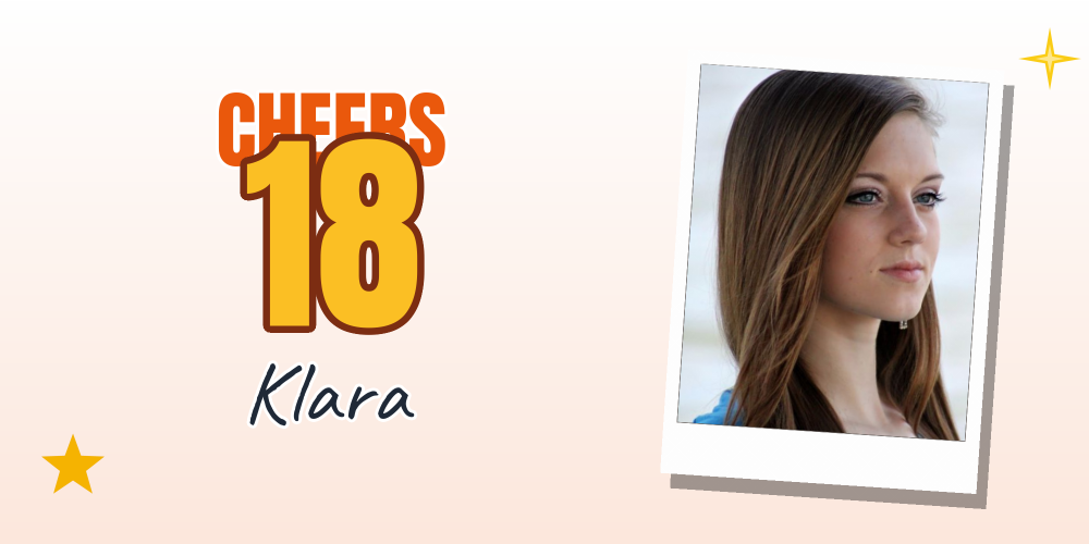 18th birthday banner — Cheers, Klara