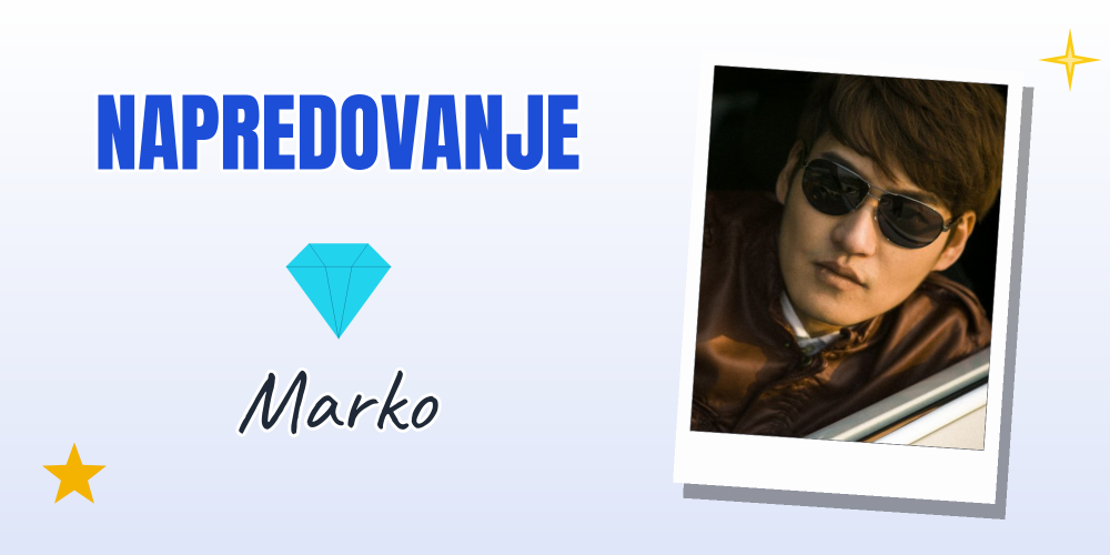 Transparent za napredovanje — Marko